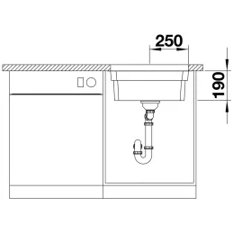 Nerezni sudoper Blanco ANDANO 500-U