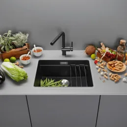 Kameninčki sudoper Blanco ETAGON 500 U / s pomičnim tračnicama