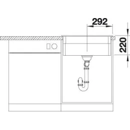 Kameninjski sudoper Blanco ETAGON 6 / Siva vulkan