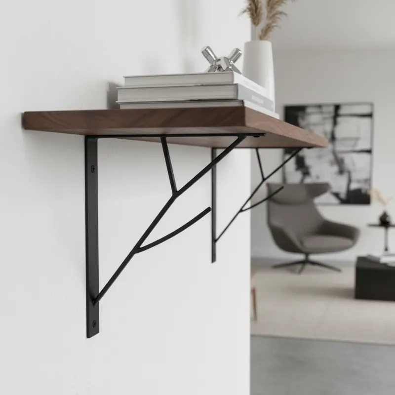 Nosač police FOREST / Crna