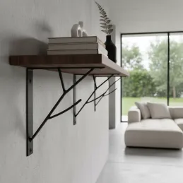 Nosač police FOREST / Crna