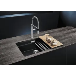 Kameninški sudoper Blanco ETAGON 700 U / s pomičnim tračnicama