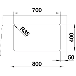 Nerezni sudoper Blanco ETAGON 700-U / s pomičnim vodilicama