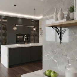 Držač police GELON / Crna mat