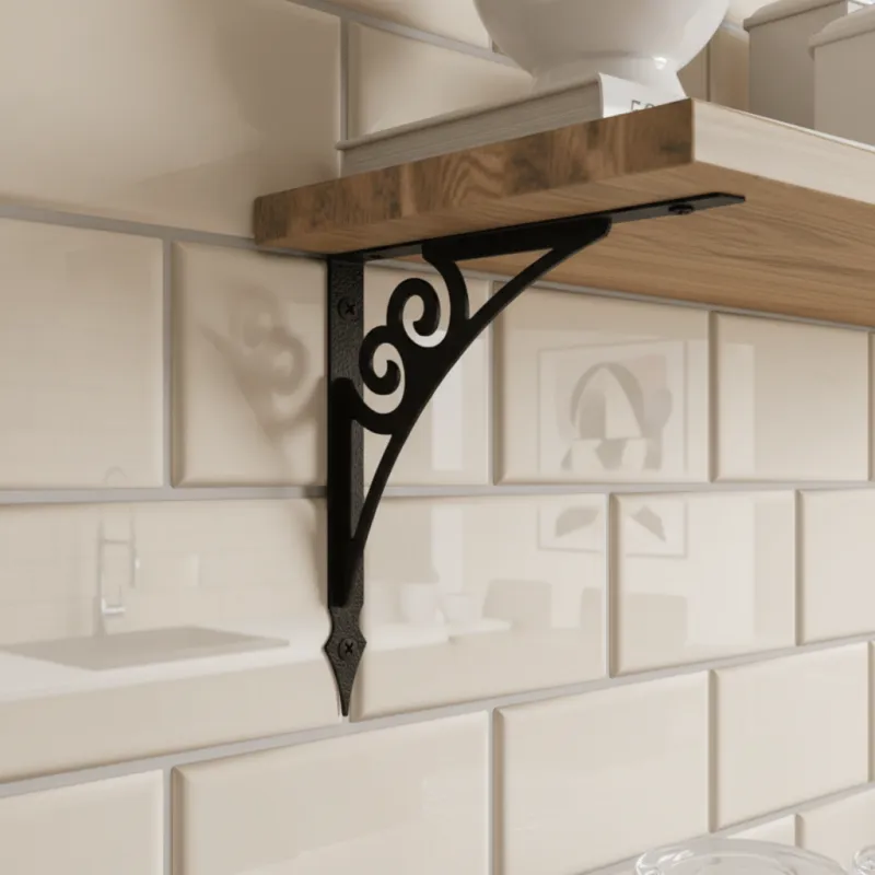 Držač police GELON / Crna mat