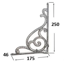 Držač police STRADIUS Maxi / Starocrna