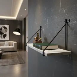 Držač police TRIANGLE / Crna