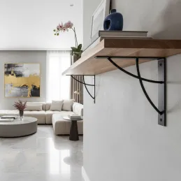 Nosač police LEONA / Crna