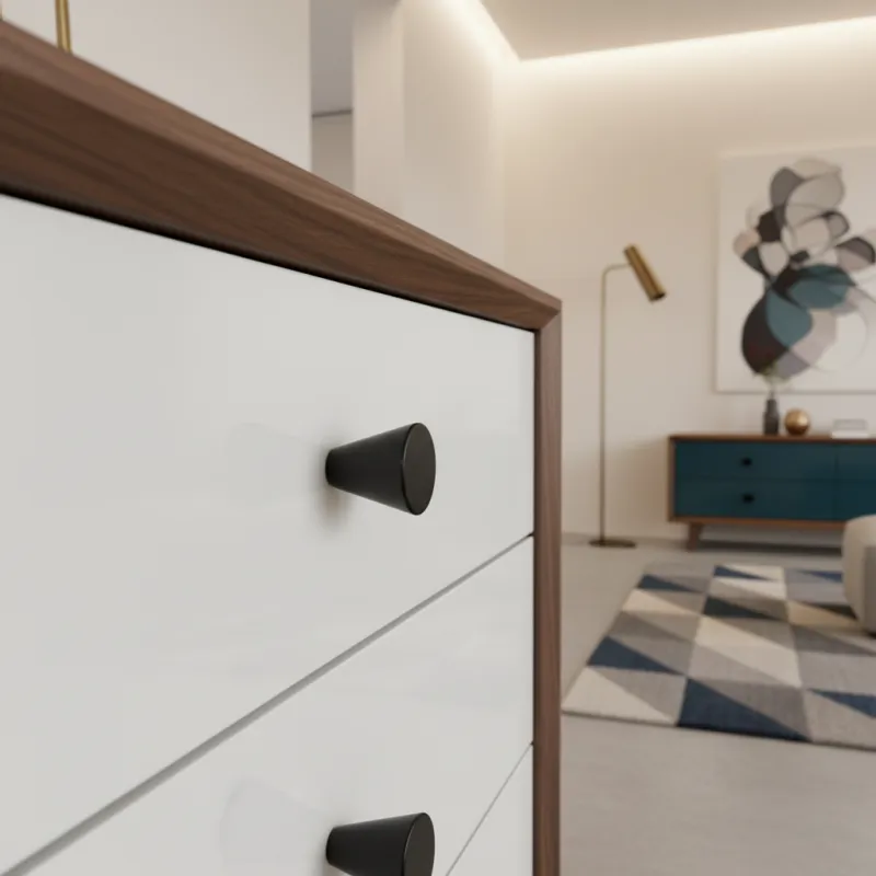 Ručka knopka MANGO / Crna mat