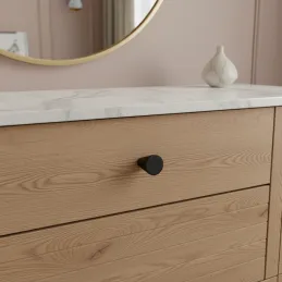 Ručka knopka MANGO / Crna mat