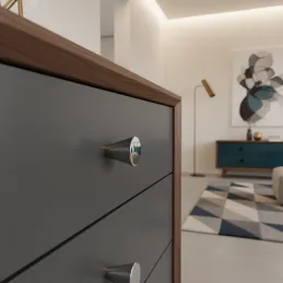 Ručka knopka MANGO / Sjajni krom