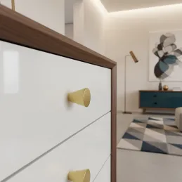 Ručka knopka MANGO / Zlatna mat