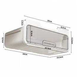 Ladica ispod stola MAXINA / Bijela