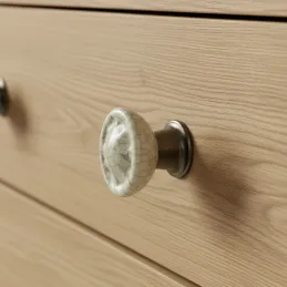 Gumb WESTERN / Starobakren + bijeli porculan