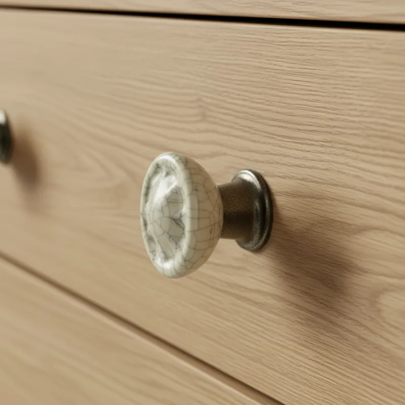 Gumb WESTERN / Starobakren + bijeli porculan