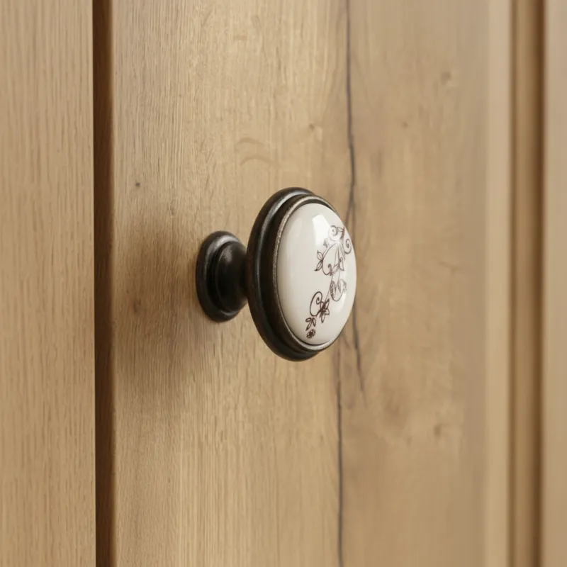 Keramička ručka knopka HOPE Mini / Smeđa