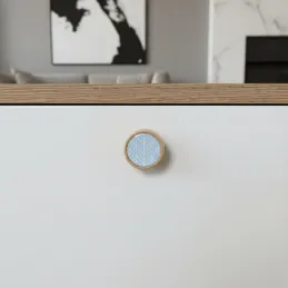 Drvena ručkica knop ARSIA / Bukva - plava