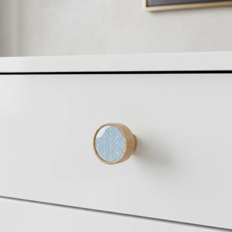 Drvena ručkica knop ARSIA / Bukva - plava