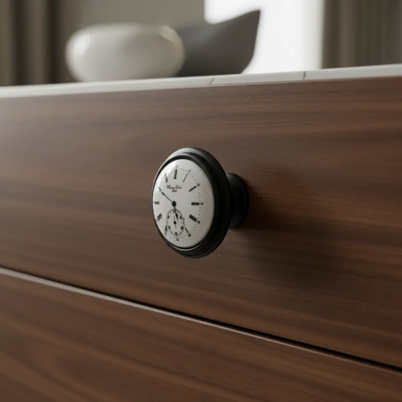 Ručka knopka VIAMO CLOCK / Crna