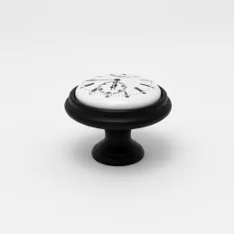 Ručka knopka VIAMO CLOCK / Crna