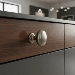 Gumb CAMORA / Brušeni Nikel