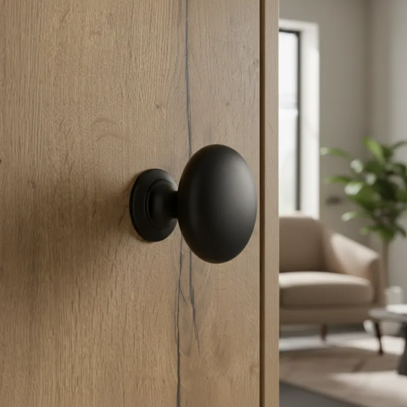 Gumb CAMORA / Crna mat