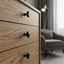 Ručka knopka BEA / Crna mat