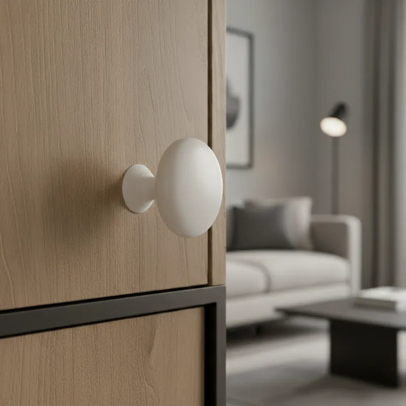 Ručka knopka BEA / Bijela mat