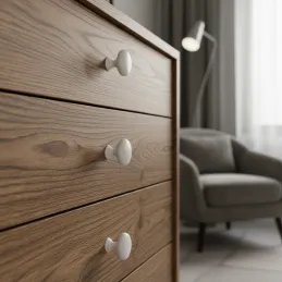 Ručka knopka BEA / Bijela mat