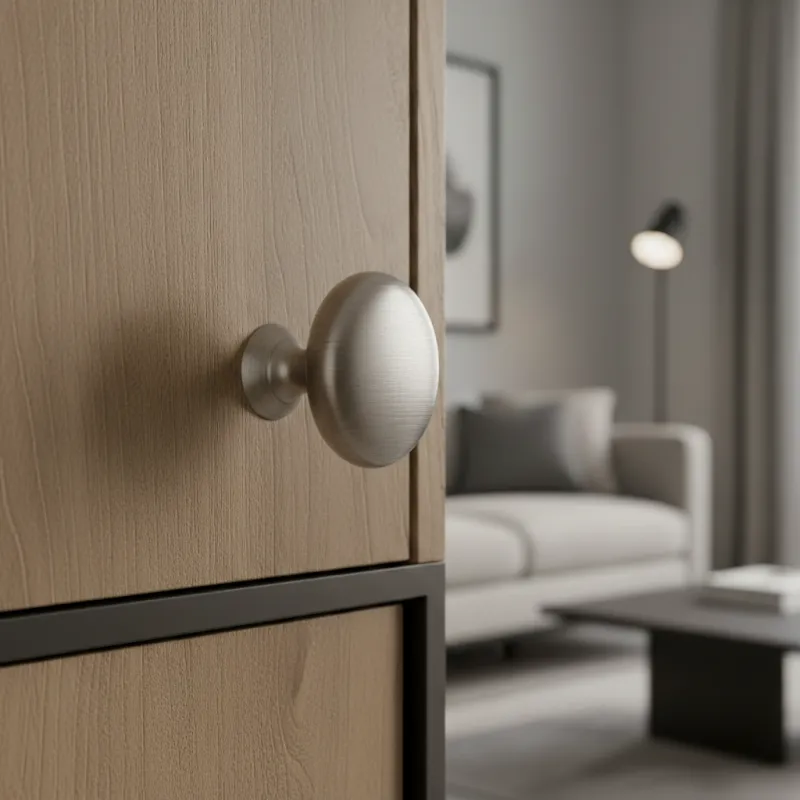 Ručka knopka BEA / brušeni nikal