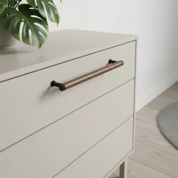 Drvena ručka SOHO / Orah lakirani - crna mat