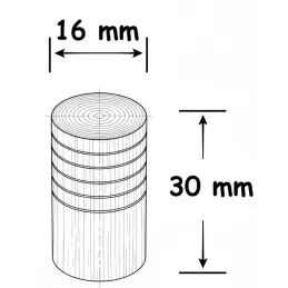 Drvena ručka AURUS / Lakirani hrast