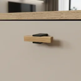 Drvena ručka ALVEA / Lakirani hrast