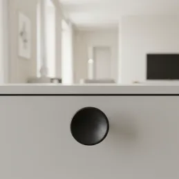 Drvena tipka RENO / Crno lakirana