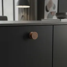 Drvena ručkica BALENCIA / Lakirani orah