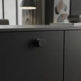 Drvena ručka BALENCIA / Crna lakirana