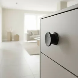 Drvena ručka BALENCIA / Crna lakirana