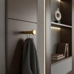 Vješalica NURIA / Brušeno zlatna