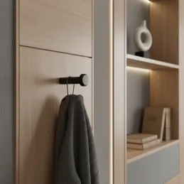 Vješalica NURIA / Crna mat