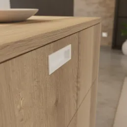 Ugradbena ručkica MALI / Mat bijela