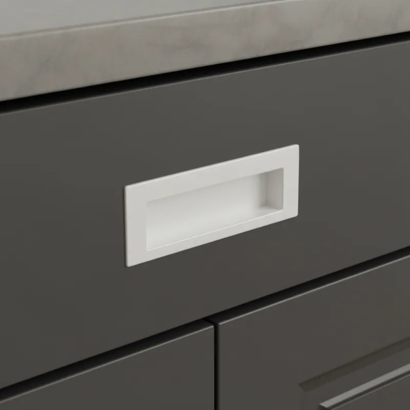 Ugradbena ručkica MALI / Mat bijela