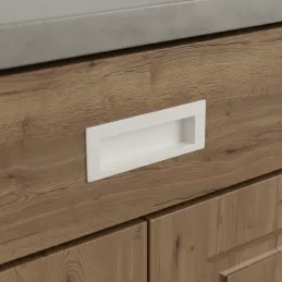 Ugradbena ručkica MALI / Mat bijela