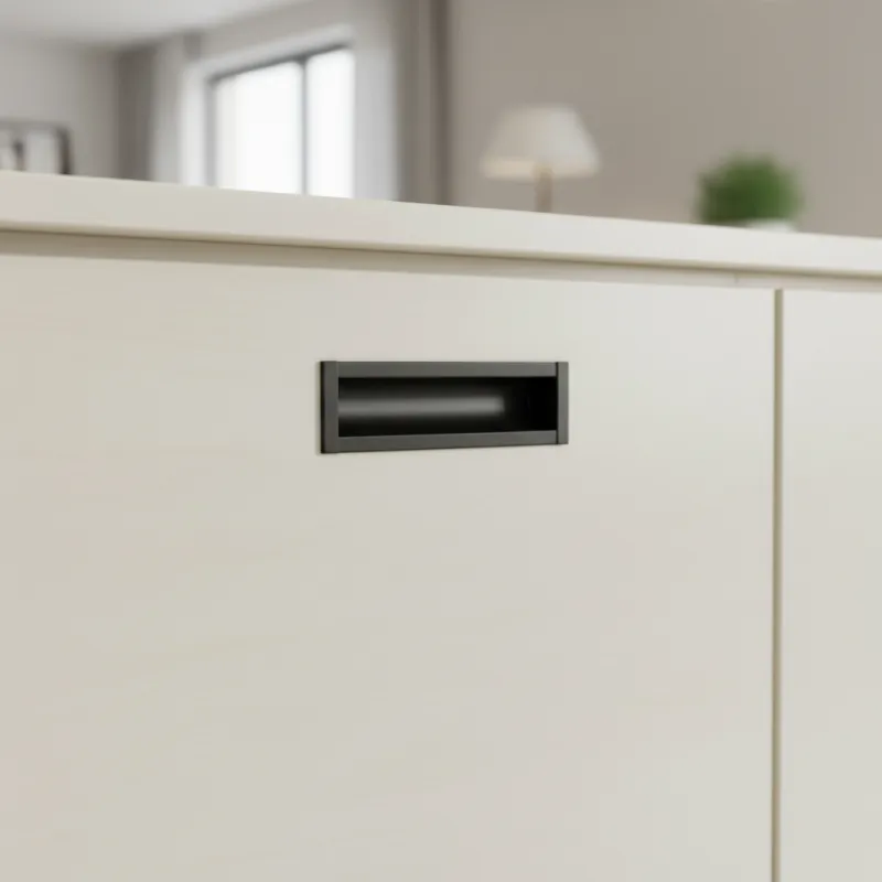 Ugradbena ručkica TRIADA / Crna mat