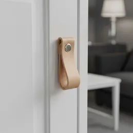 Kožnata ručka knopka DOLCE Mini / Prirodna koža