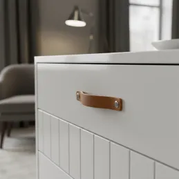 Kožna ručka DOLCE / Smeđa