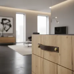 Ručka SAMSONITE / Smeđa koža