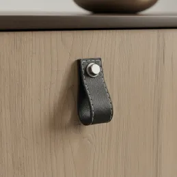 Ručka gumba SAMSONITE / Crna koža