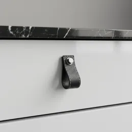 Ručka gumba SAMSONITE / Crna koža