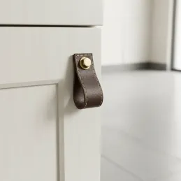 Ručka gumb SAMSONITE / Smeđa koža