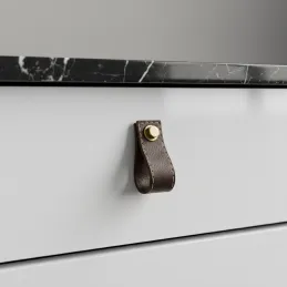 Ručka gumb SAMSONITE / Smeđa koža